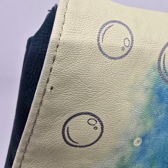 Disney Boutique Ariel The Little Mermaid Watercolor Crossbody Saddle Bag Teal - Picture 10 of 10